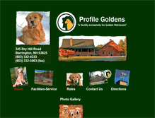 Tablet Screenshot of profilegoldens.com